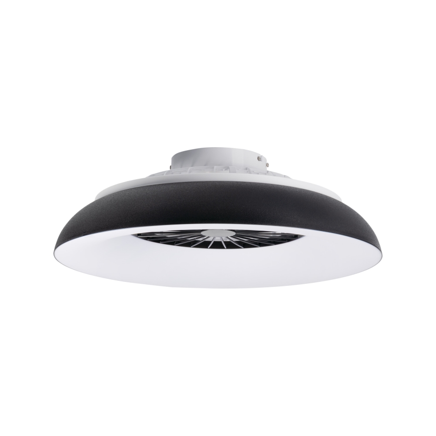 LED RGBW dimējama griestu lampa ar ventilatoru PLAVE PAN LED/48W/230V 3000-6500K Ø 60 cm melna + tālvadība