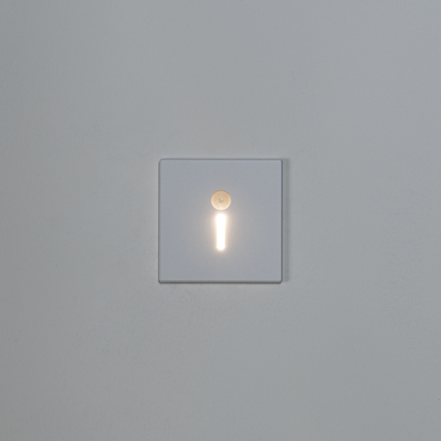 LED kāpņu gaismeklis ar kustības un krēslas sensoru MAGNIK LED/1,7W/230V 2700/3300/3900/4600/5700K balts kvadrātveida