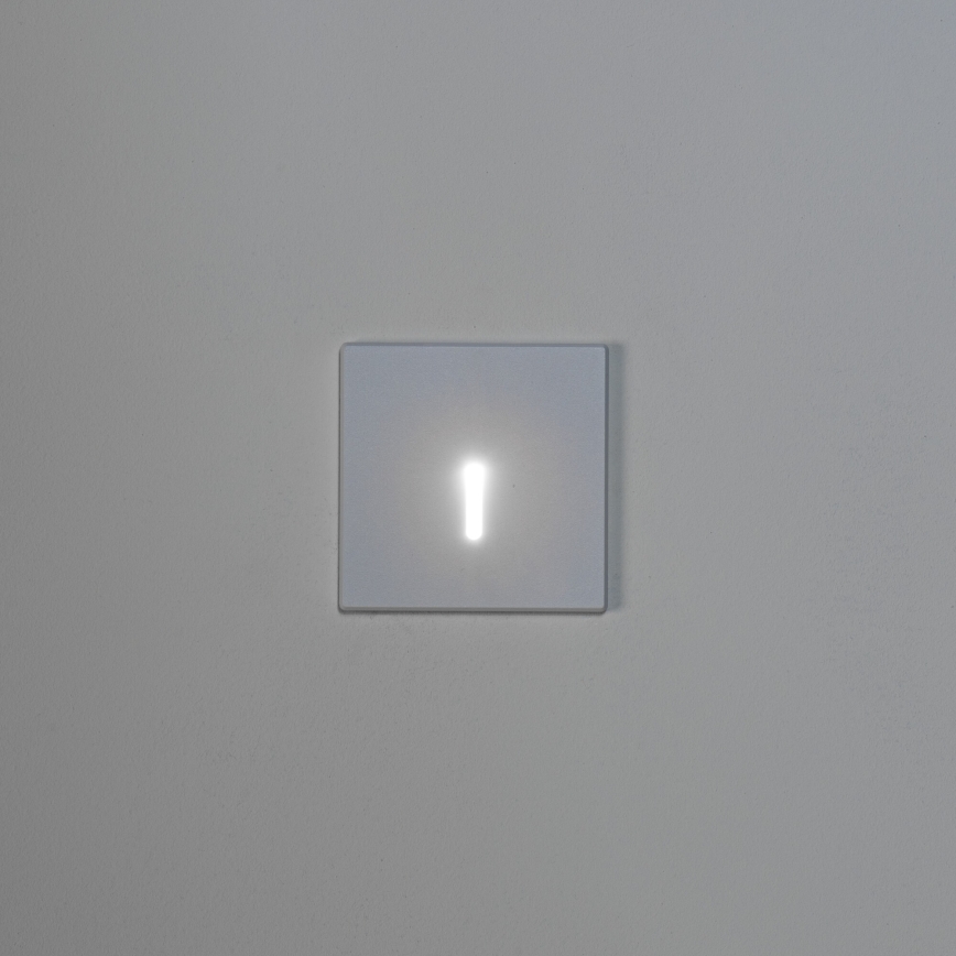 LED kāpņu gaismeklis MAGNIK LED/1,7W/230V 2700/3300/3900/4600/5700K balts kvadrātveida