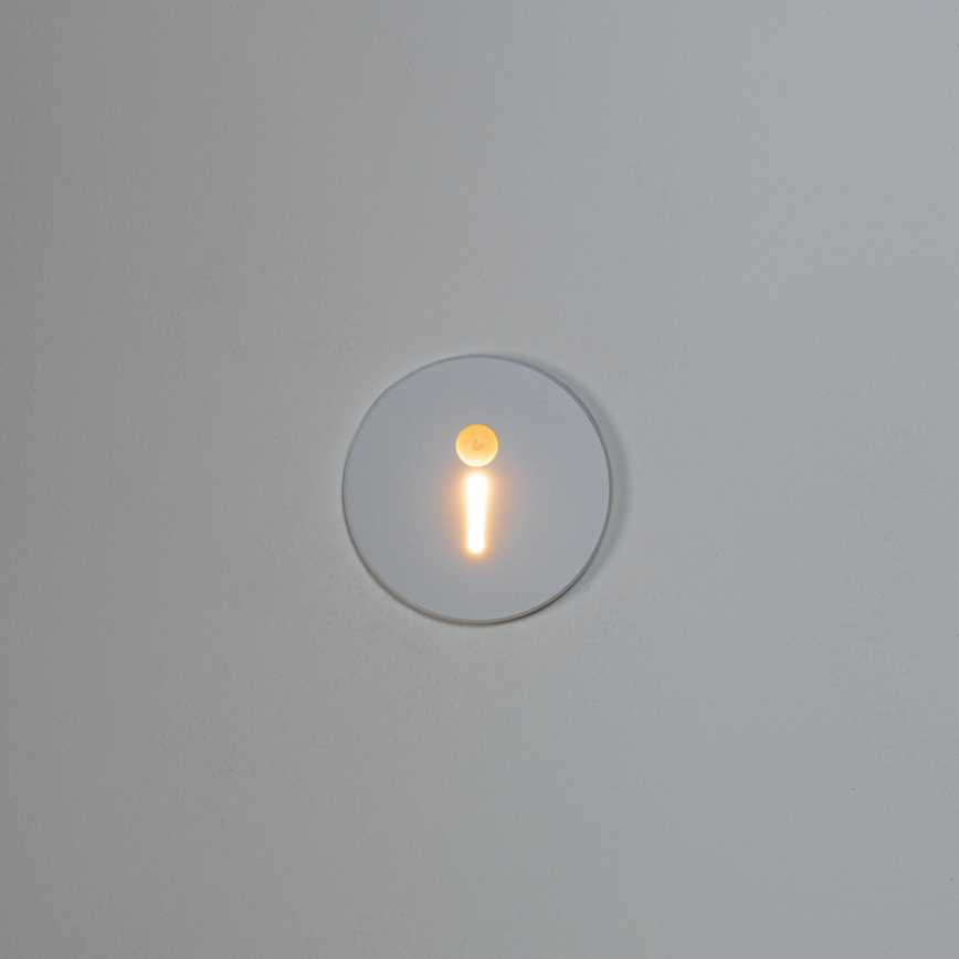 LED kāpņu lampa ar kustības un krēslas sensoru MAGNIK LED/1,7W/230V 2700/3300/3900/4600/5700K balta apaļa