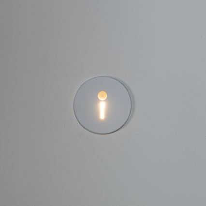 LED kāpņu lampa ar kustības un krēslas sensoru MAGNIK LED/1,7W/230V 2700/3300/3900/4600/5700K balta apaļa