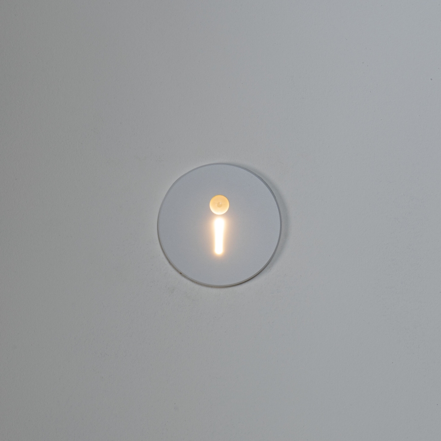 LED kāpņu lampa ar kustības un krēslas sensoru MAGNIK LED/1,7W/230V 2700/3300/3900/4600/5700K balta apaļa