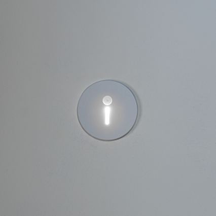 LED kāpņu lampa ar kustības un krēslas sensoru MAGNIK LED/1,7W/230V 2700/3300/3900/4600/5700K balta apaļa