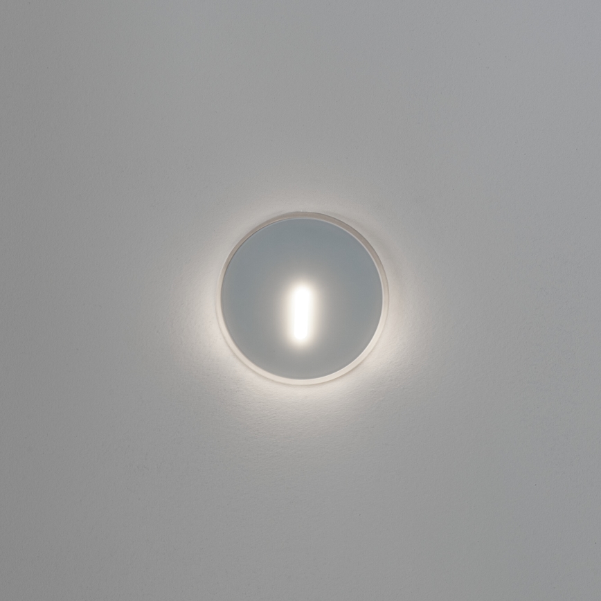 LED kāpņu gaismeklis MAGNIK LED/1,7W/230V 2700/3300/3900/4600/5700K balts apaļš