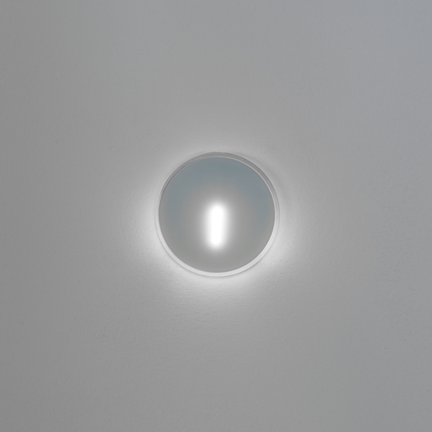 LED kāpņu gaismeklis MAGNIK LED/1,7W/230V 2700/3300/3900/4600/5700K balts apaļš