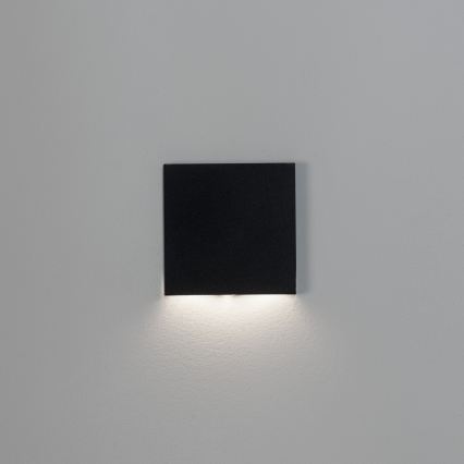 LED kāpņu gaismeklis MAGNIK LED/1,7W/230V 2700/3300/3900/4600/5700K melns kvadrātveida