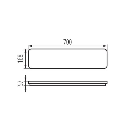LED Griestu lampa LINCEA LED/15/20/24W/230V 3000/4000/6500K IK08 IP40
