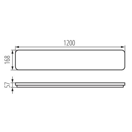 LED Griestu lampa LINCEA LED/30/38/45W/230V 3000/4000/6500K IK08 IP40