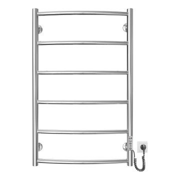 Kāpņu tipa apsildāmais dvieļu žāvētājs CLASSIC 100W/230V 81x53cm nerūsējošs tērauds/spīdīgi hromēts pa labi