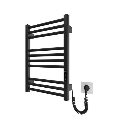 Kāpņu tipa apsildāmais dvieļu žāvētājs HF DERBY 100W/230V 57x43 cm melna