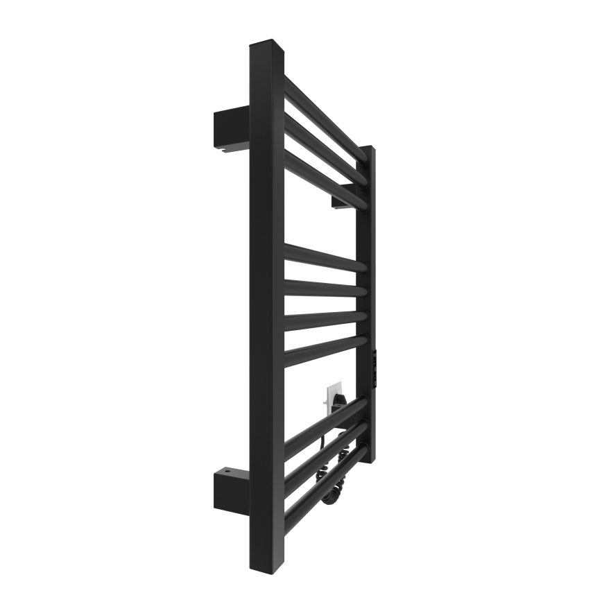 Kāpņu tipa apsildāmais dvieļu žāvētājs HF DERBY 100W/230V 57x43 cm melna