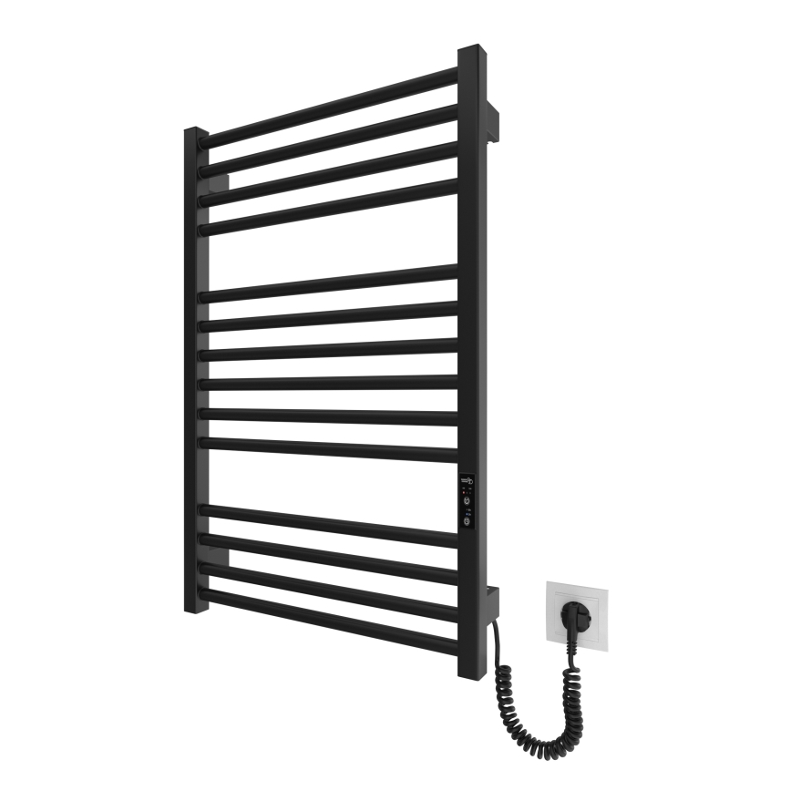 Kāpņu tipa apsildāmais dvieļu žāvētājs HF DERBY 170W/230V 77x53 cm melna