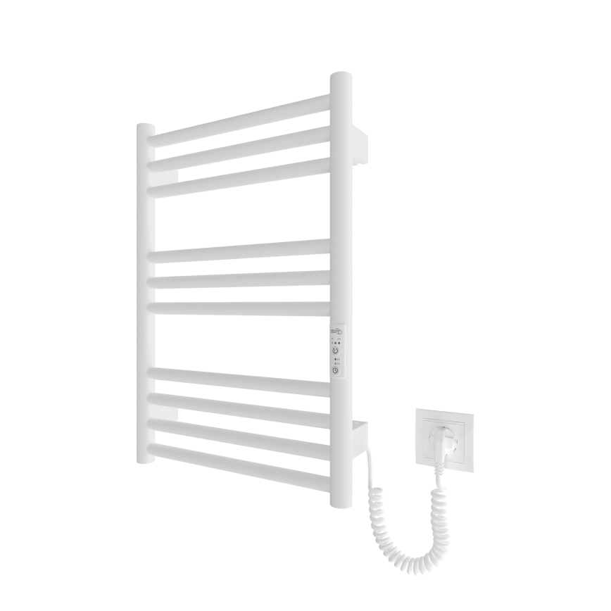 Kāpņu tipa apsildāmais dvieļu žāvētājs HF GREENWICH 100W/230V 57x43 cm balta apaļa
