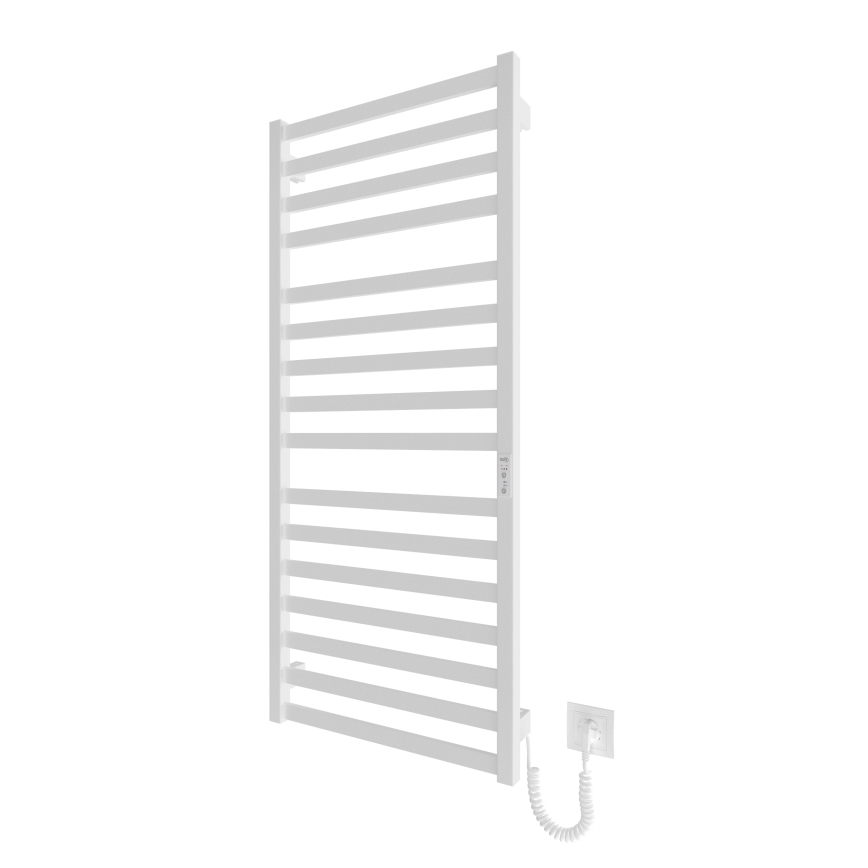Kāpņu tipa apsildāmais dvieļu žāvētājs HF OXFORD 255W/230V 117x53 cm balta pa labi