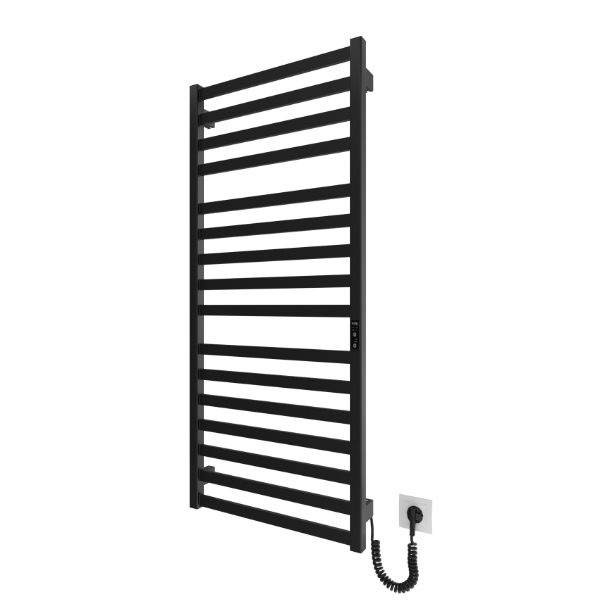 Kāpņu tipa apsildāmais dvieļu žāvētājs HF OXFORD 255W/230V 117x53 cm melna