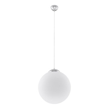 Karājamā lampa ar kabeli UGO 1xE27/15W/230V Ø 30 cm balta/spīdīgs hroms
