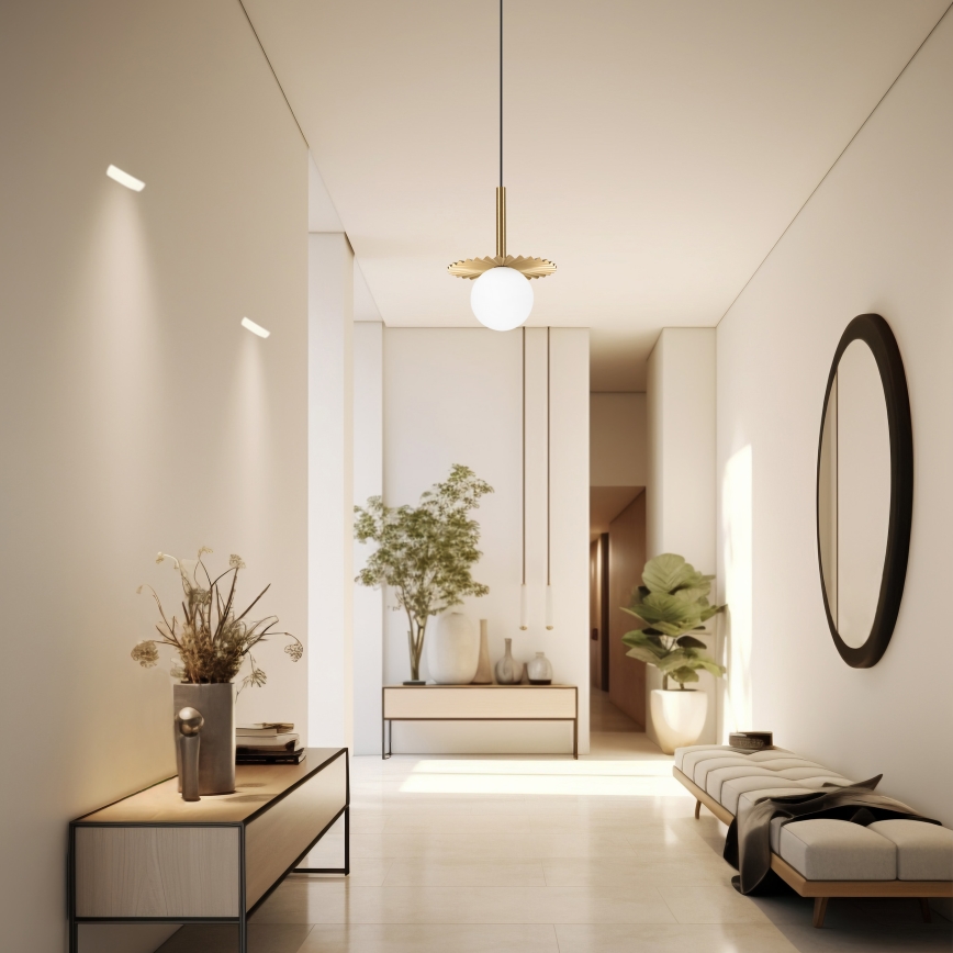 Karājamā lampa CHITA uz vada 1xG9/5W/230V zelta