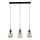 Karājamā lampa SOPHIA uz vada 3xE14/10W/230V melna/zaļa/dūmota bēša