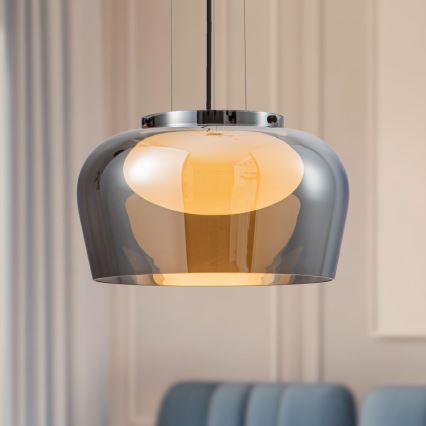 Karājamā lampa uz kabeļa INSIEME 1xGX53/10W/230V Ø 38 cm dūmaina melna