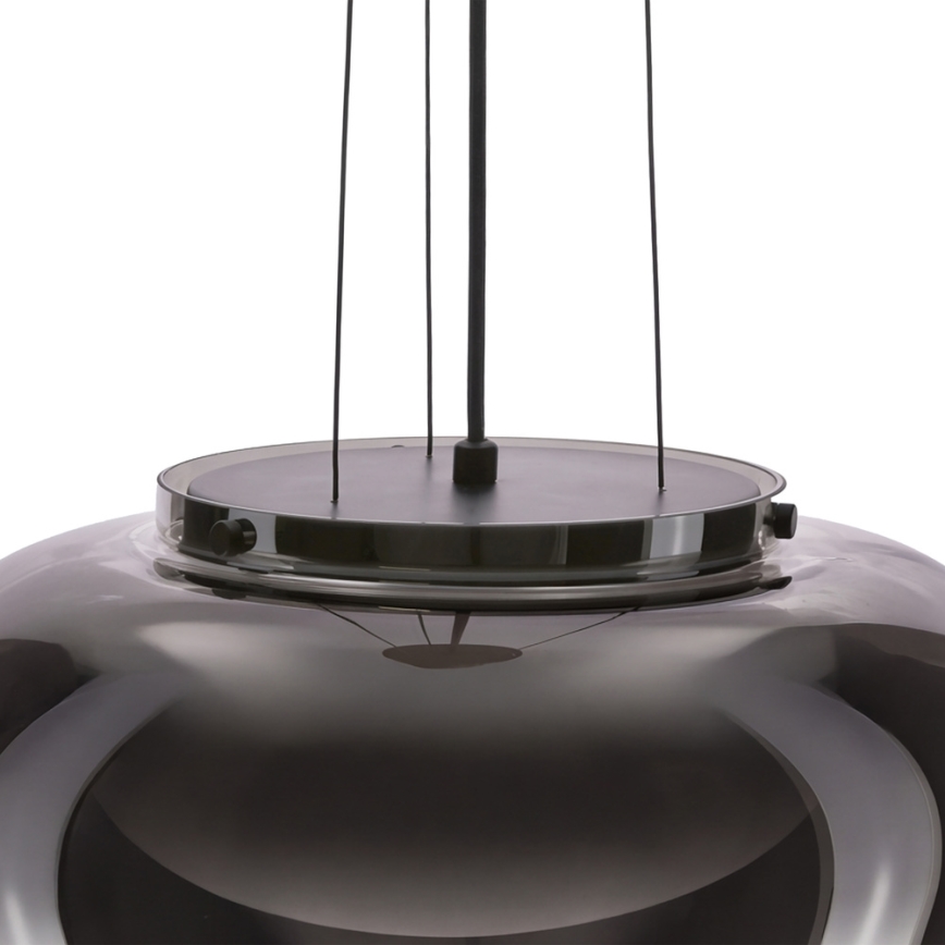 Karājamā lampa uz kabeļa INSIEME 1xGX53/10W/230V Ø 38 cm dūmaina melna