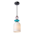 Karājamā lampa uz kabeļa TROPEA 1xE27/15W/230V melna/dūmakaina violeta/zila/balta