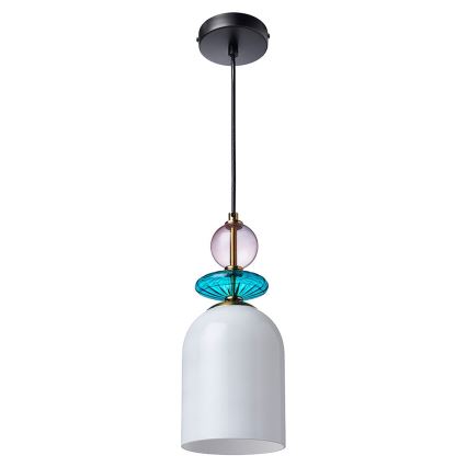 Karājamā lampa uz kabeļa TROPEA 1xE27/15W/230V melna/dūmakaina violeta/zila/balta