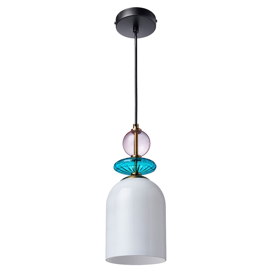 Karājamā lampa uz kabeļa TROPEA 1xE27/15W/230V melna/dūmakaina violeta/zila/balta