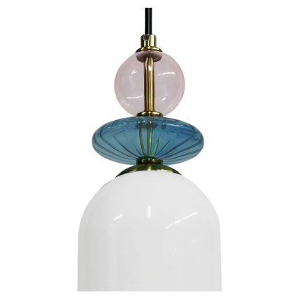 Karājamā lampa uz kabeļa TROPEA 1xE27/15W/230V melna/dūmakaina violeta/zila/balta