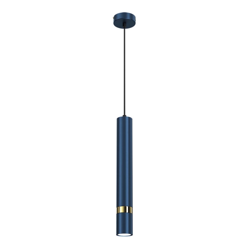 Karājamā lampa uz troses JOKER 1xGU10/25W/230V zila/zelta
