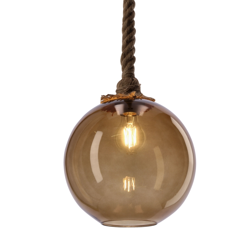 Karājamā lampa uz vada SHEDON 1xE27/40W/230V dūmakaini bēšā krāsā