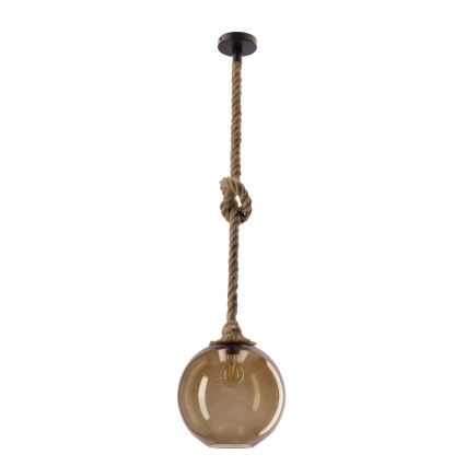 Karājamā lampa uz vada SHEDON 1xE27/40W/230V dūmakaini bēšā krāsā