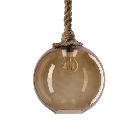 Karājamā lampa uz vada SHEDON 1xE27/40W/230V dūmakaini bēšā krāsā