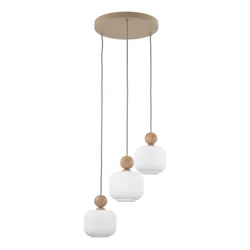 Karājamā lustra BALLO uz kabeļa 3xE14/10W/230V bēša