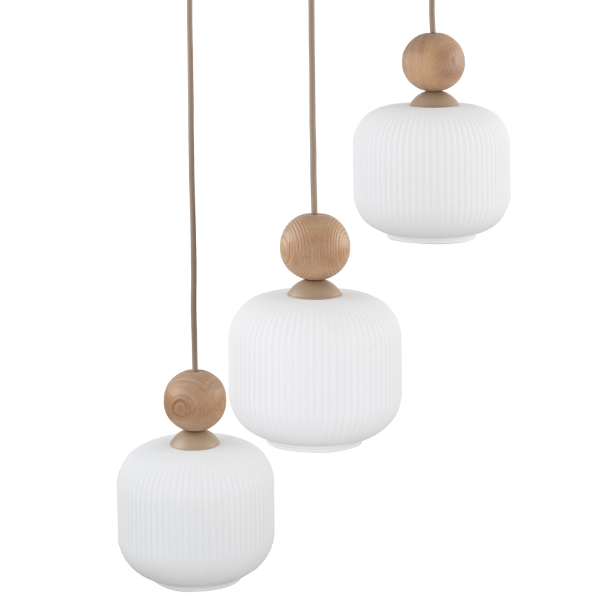 Karājamā lustra BALLO uz kabeļa 3xE14/10W/230V bēša