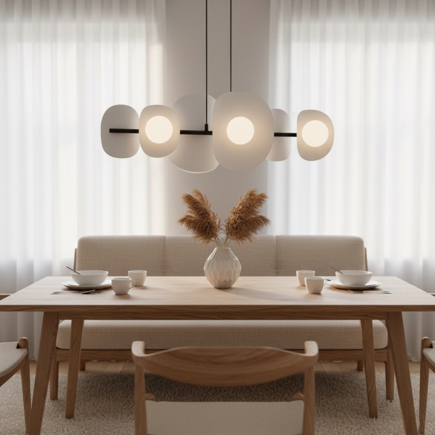 Karājamā lustra ELEMENTI 6xG9/8W/230V pelēka