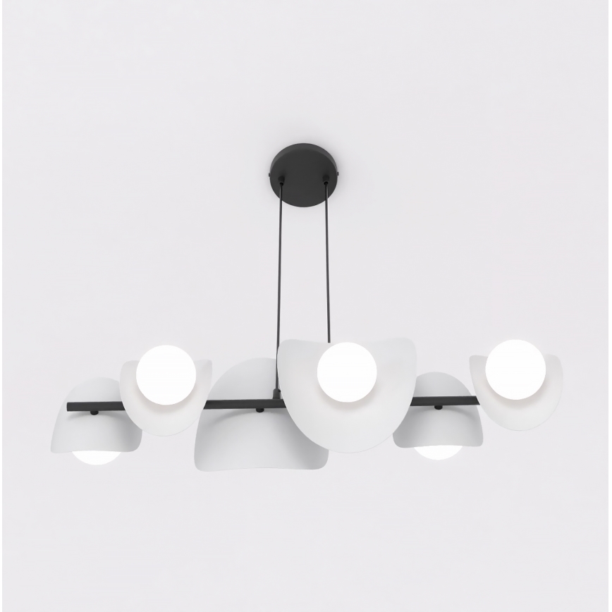 Karājamā lustra ELEMENTI 6xG9/8W/230V pelēka