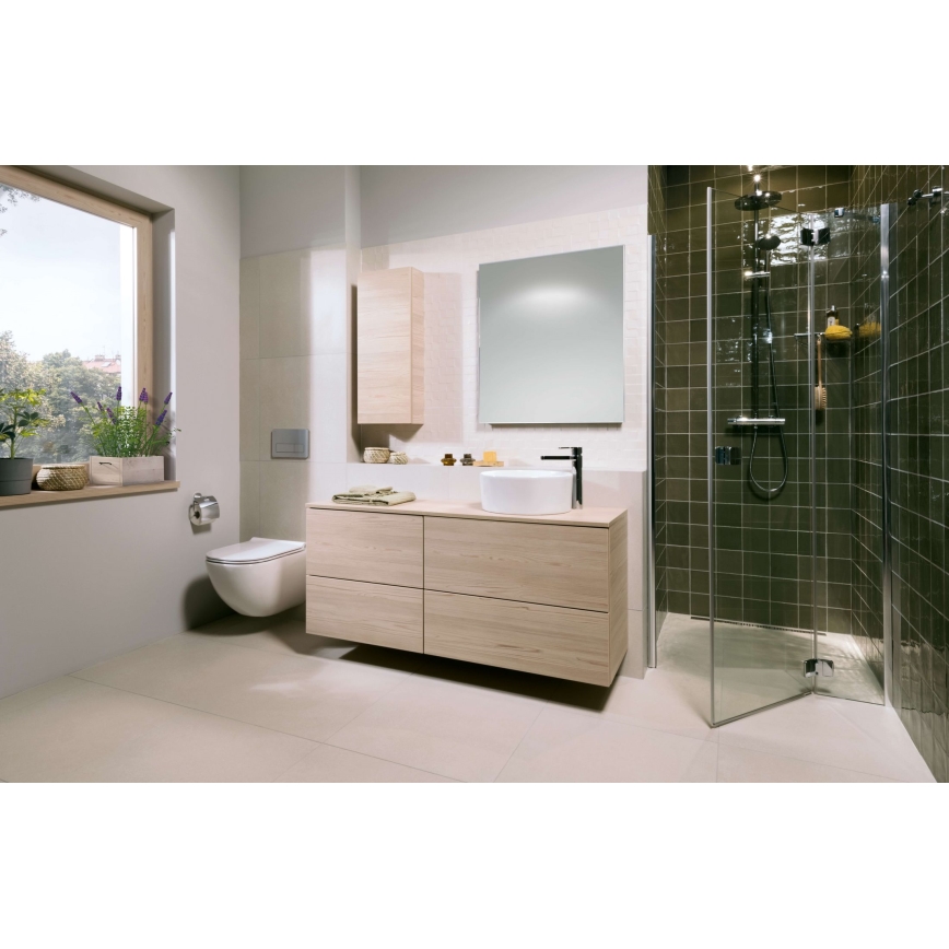 Karājošs WC MIO Vortex + SoftClose tualetes sēdeklis MIO + skalošanas poga DUAL + iebūvējamais modulis + izolācijas paliktnis