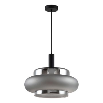 Karājoša lampa ar kabeli BRIZI 1xE27/40W/230V pelēka/dūmakaina
