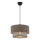 Karājoša lampa ar vadu ECHO 1xE27/60W/230V brūna/pelēka