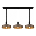 Karājošā lampa HAKI uz kabeļa 3xE27/60W/230V brūna/melna