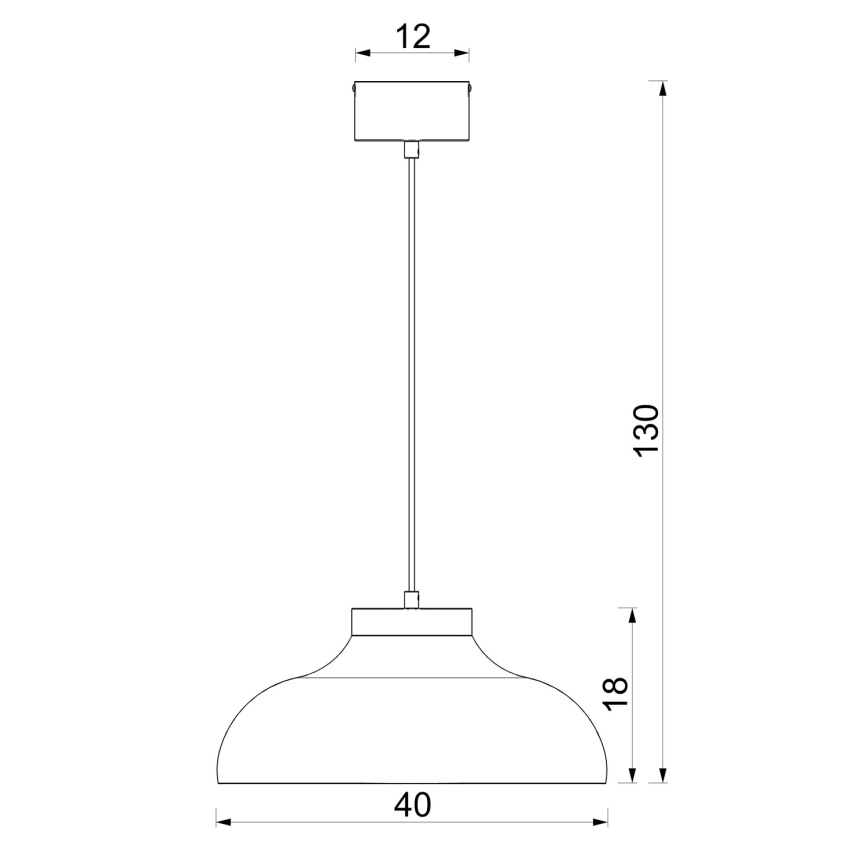 Karājoša lampa uz vada BASCA 1xE27/15W/230V brūna