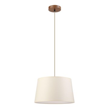 Karājoša lustra AIDA ar kabeli 1xE27/15W/230V Ø 35 cm, ozols/krēmkrāsa
