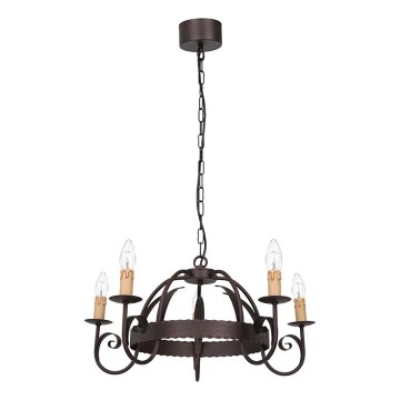 Karājoša lustra ar ķēdi REN 5xE14/15W/230V
