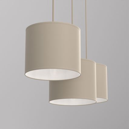 Karājošā lustra ARDEN 3xE27/15W/230V, bēša