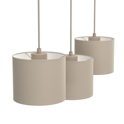 Karājošā lustra ARDEN 3xE27/15W/230V, bēša
