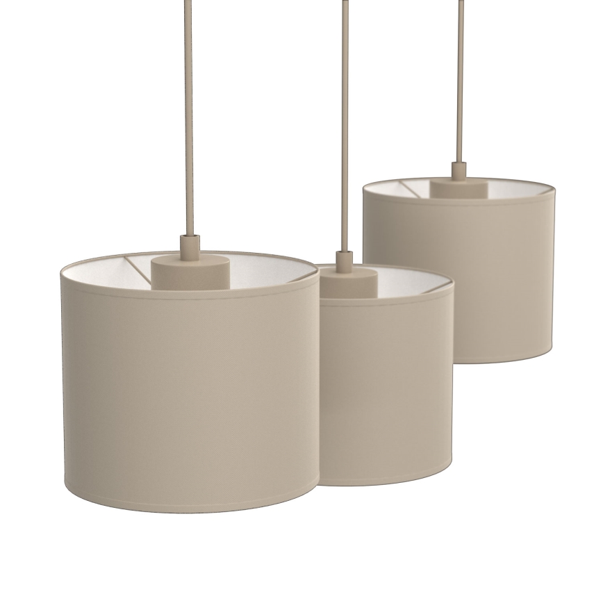 Karājošā lustra ARDEN 3xE27/15W/230V, bēša