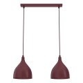 Karājoša lustra NOAK CLASSIC 2xE27/15W/230V burgundijas sarkana