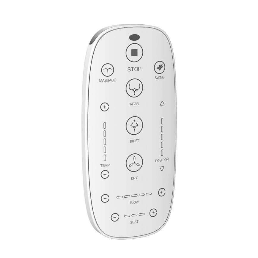 Piekarināms WC ar bidē TISVILDELEJE 1600W/230V — komplektā tualetes sēdeklis SoftClose, SIGMA skalošanas poga, iebūvējamais modulis, izolācijas paliktnis un tālvadības pults