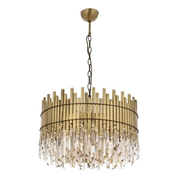 Karameles pūtēju lampa CRYSTALLINE 8xE27/40W/230V, 60 cm smiltis