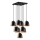Karnīzes lampa TATTOO 9xE27/40W/230V melna